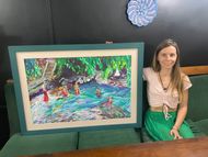 Купание буддийских монахов: я с завершенной картиной